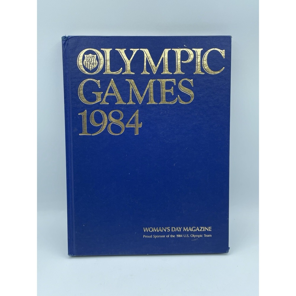 Olympic Games 1984 Los Angeles Commemorative Book XXIII Olympiad Hardcover Blue
